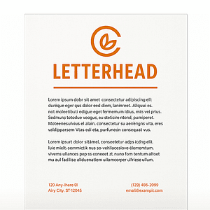 Letterheads 60LB Uncoated